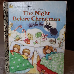 Twas the Night Before Christmas Vintage 1987 Little Golden Book