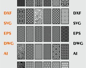 Decorative Panel Collection, Laser Cut and CNC Design (Digital Files)