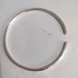 925 Sterling Silver Bangle Anklet, Adjustable Ankle Jewelry for Women, Sleek Round Foot Chain, Handmade Silver Summer Accessory
