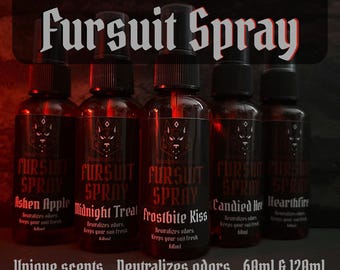 Spray para trajes de piel / Eliminador de olores y refrescante de aromas / Seguro para trajes, agradable para la piel / Elige tu aroma / Trajes hechos a medida