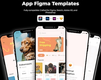 Pet Care App UI Template | Figma Mobile Design