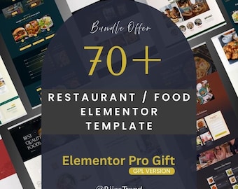 70+ Restaurant Elementor Template Kits  Food Website Designs