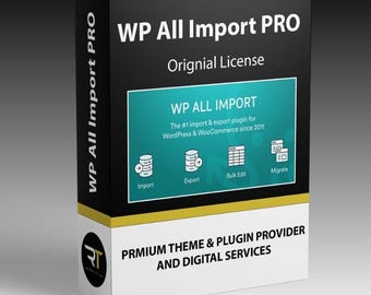 WP All Import Pro Bundle pour WordPress CSV XML Excel Import Plugin Mises à jour de la licence d'importation de données WooCommerce