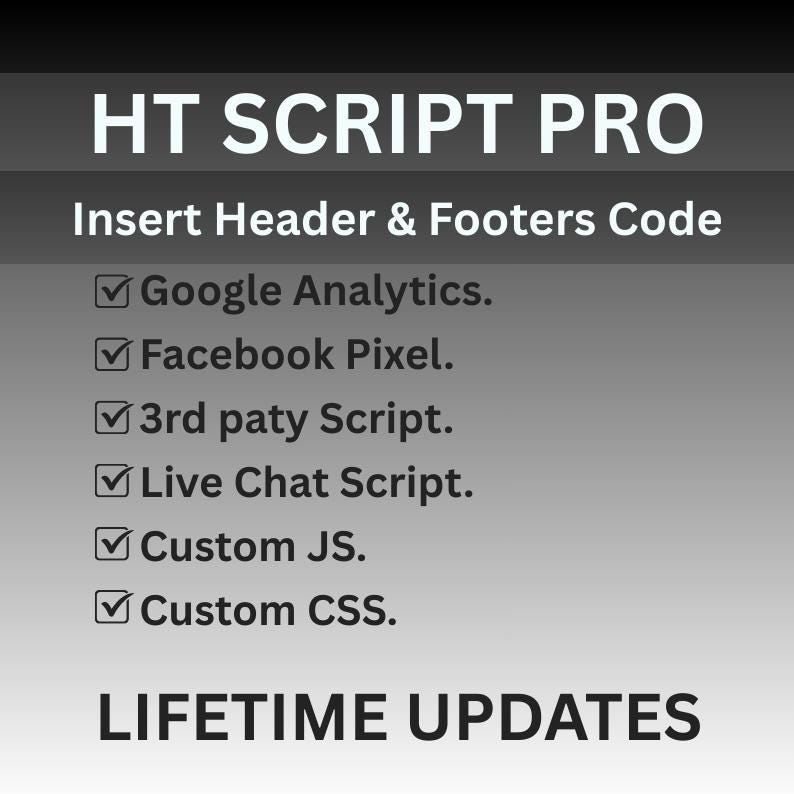 HT Script Pro | Wordpress Header Footer Code Plugin | Original License ...