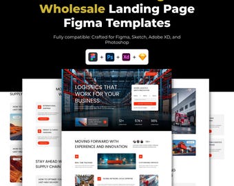 16 Manufacturing  Wholesale Figma Website Landing Page Template  Industrial Business UI UX Design  Editable Figma Template