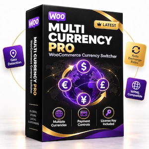 WooCommerce Multi Currency Pro Plugin | Global Store Switcher (Digital Download)