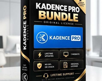 Activación de licencia del paquete Kadence, WordPress de por vida para un sitio web