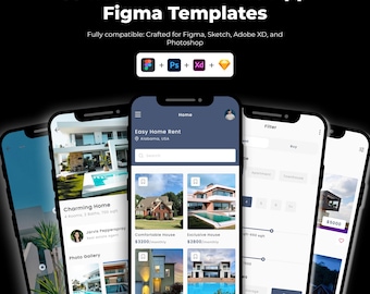 35 Real Estate Figma Mobile App Template