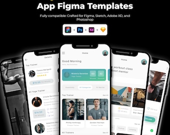 Fitness mobile App Template 20 Screens