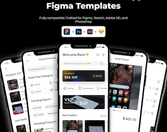 E-Commerce Mobile App Figma UI Kit