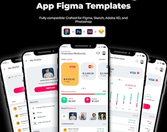 Finance App UI Kit  20 Figma Mobile Templates