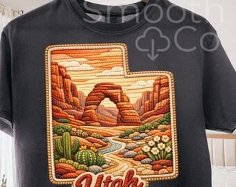 Utah PNG, Desert Arch State Outline Sublimation, Southwest Travel Souvenir Gift, Digital Download