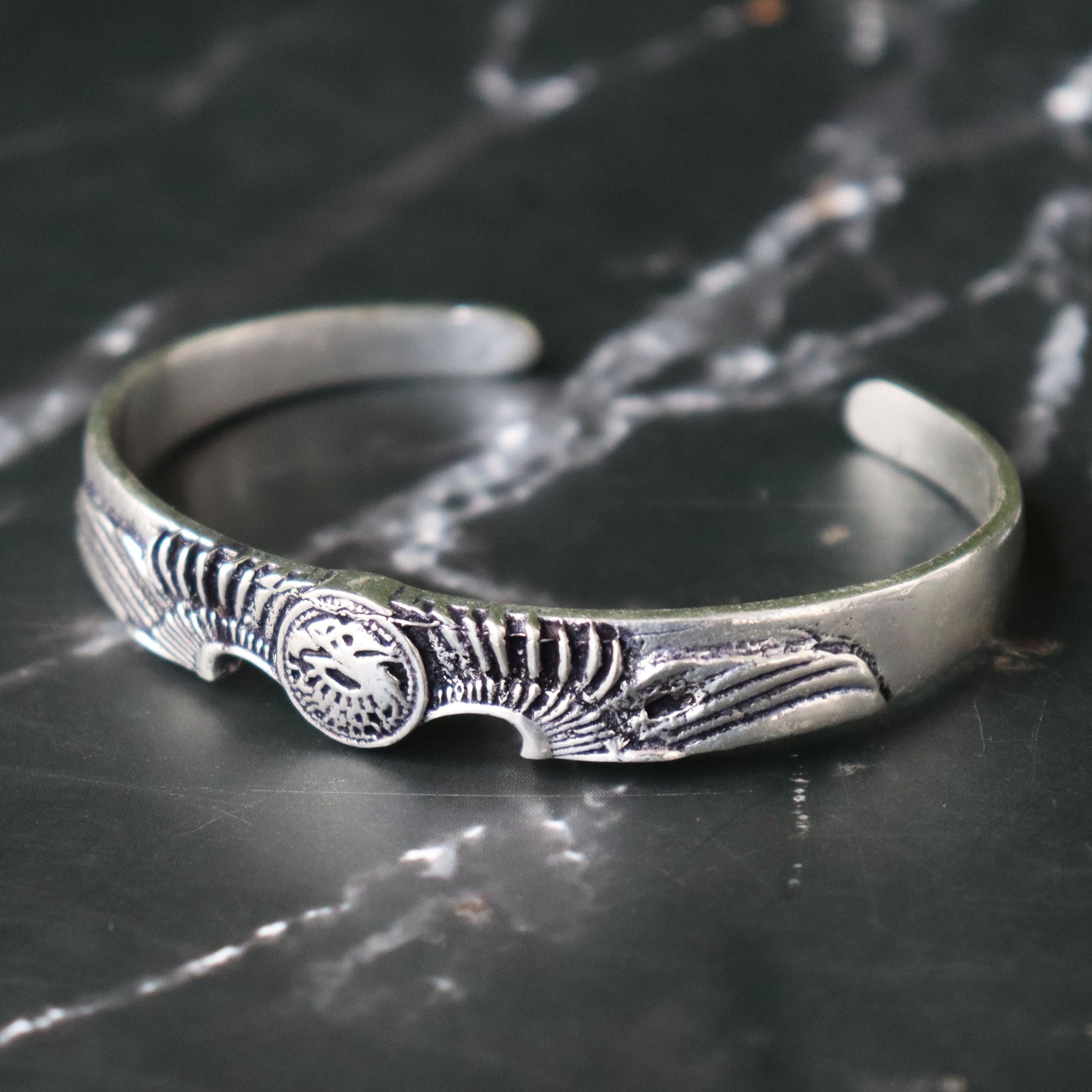 Eagle Cuff Bangle, 925 Sterling Silver, Native American Style