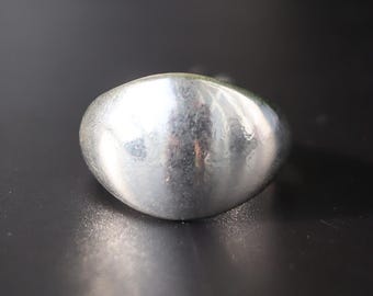 Smooth Surface Polished Ring, 925 Sterling Silver Ring, Chunky Ring, Dome Ring, Statement Ring, Bold Ring, Minimalist Ring, Handmade Jewelry