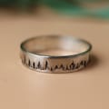Sterling Silver Forest Ring: Handmade Tree Line Design product logo
