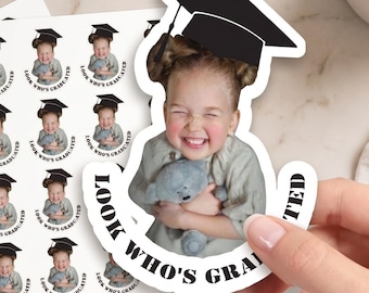 Pegatinas personalizadas para la cara de graduación / Pegatinas personalizadas para birrete de graduación de la promoción de 2026, pegatinas para fiestas de graduación para la decoración de fiestas de recuerdo de graduación