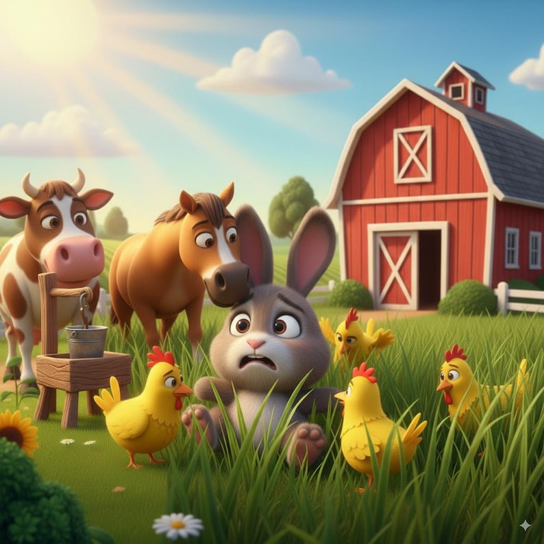 Farm Animal Problem Solvers: Kids Printable Storybook (PDF Download) - Etsy