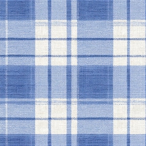 Bluebell Check Seamless Pattern, Blue Gingham Digital Paper, Vintage Linen Plaid Repeat PNG, Cottage Fabric Print 12x12in JPEG