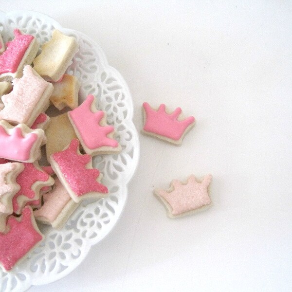 OH SO SMALL Princess Crown Sugar cookies - 6 dozen