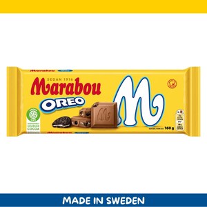 Marabou Mjölkchoklad Oreo Milk Chocolate Bar – 160g (5.6 oz) – Imported from Sweden