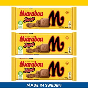 3 Pack Marabou Japp Milk Chocolate Bars – 160g each (5.6 oz) – Imported from Sweden