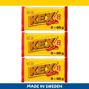3 Packs Cloetta Kexchoklad 8-Pack – 480 g / 16.9 oz Each