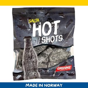 Grahns Salta Hotshots – 80g / 2.8 oz Salty Chewy Candies