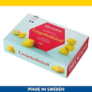 Delicato Lussebulleboll – 6-Pack (240g / 8.47 oz)