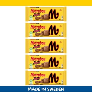 5 Pack Marabou Japp Milk Chocolate Bars – 160g each (5.6 oz) – Imported from Sweden