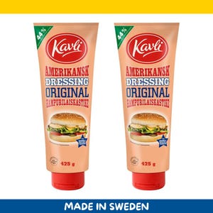2-Pack Kavli Amerikansk Dressing Original – Classic Burger & Salad Dressing (2 x 425g / 15 oz each)