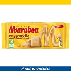 Marabou Caramello Milk Chocolate Bar – 160g (5.6 oz) – Imported from Sweden