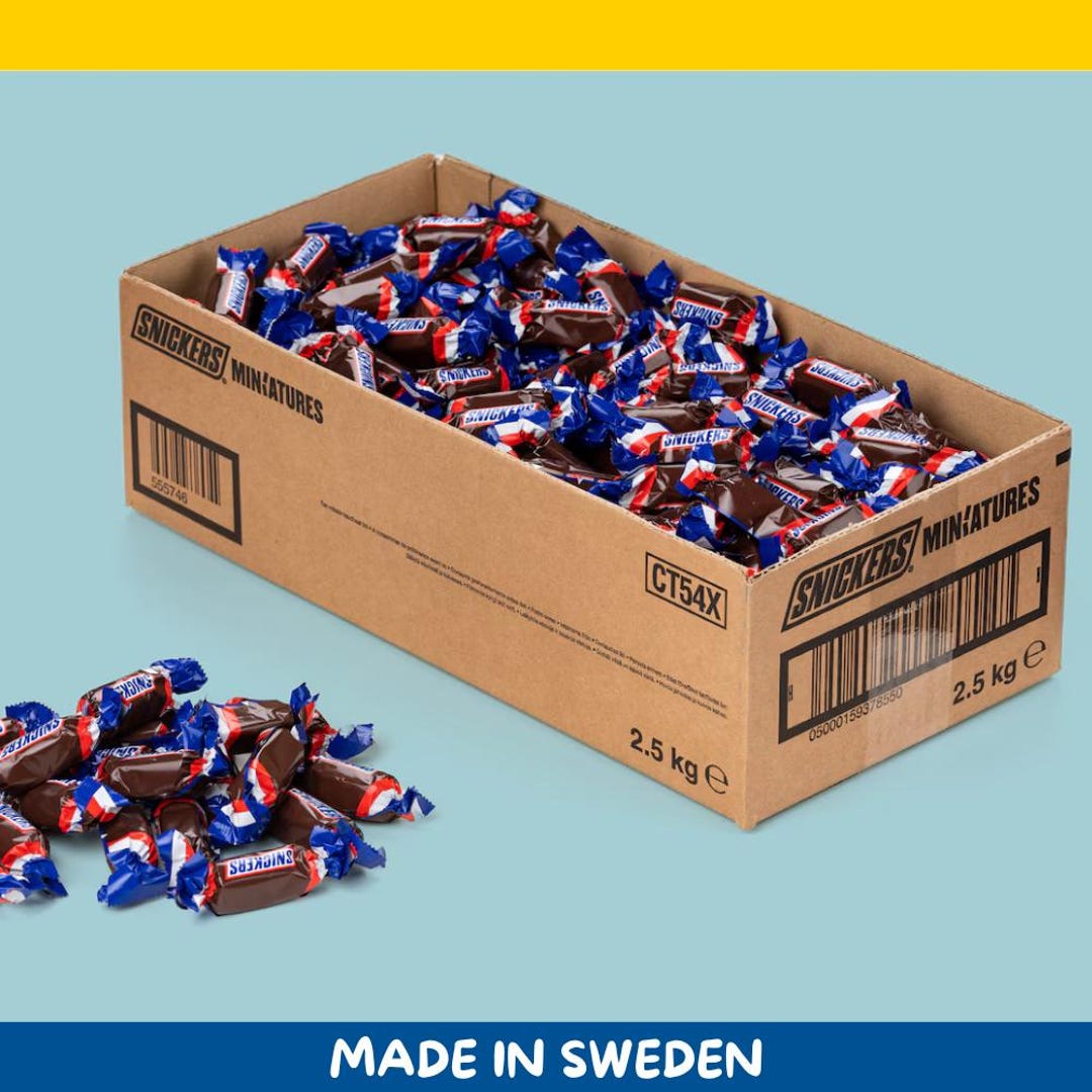 Mini Snickers – Bulk Candy 2.5 Kg (5.5 Lbs) - Etsy