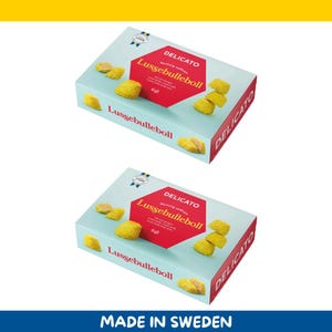 Delicato Lussebulleboll – 2-Pack (240g x 2 / 8.47 oz x 2)