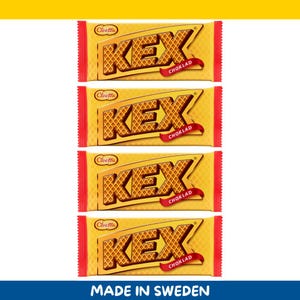 4 Bars Cloetta Kexchoklad – 60 g / 2.1 oz Each