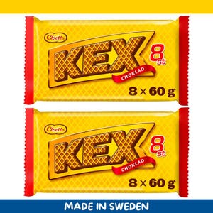 2 Packs Cloetta Kexchoklad 8-Pack – 480 g / 16.9 oz Each
