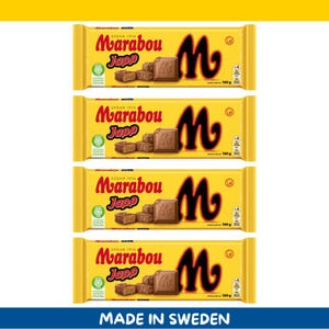 4 Pack Marabou Japp Milk Chocolate Bars – 160g each (5.6 oz) – Imported from Sweden