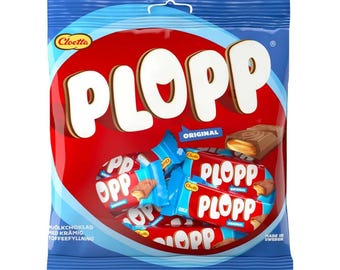 Cloetta Choklad Plopp Mini - Schwedische Milchschokolade & Toffee Mini Riegel (158g / 5.6oz)