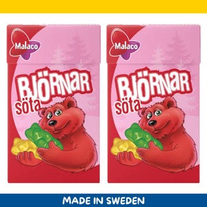 2 Pack – Cloetta Björnar Söta – Sweet Gummy Bears (64 g / 2.26 oz)