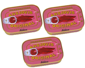 3 Pack – Grebbestad Ansjovis – Swedish Spiced Anchovy Fillets (375 g / 13.2 oz)