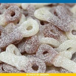 Caramelle svedesi Pick & Mix – Sura Colanappar (bocconcini di cola acida)