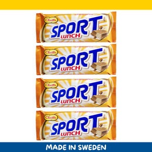 4 Pack – Cloetta Sportlunch – Swedish Chocolate Bars with Wafer Crunch (320 g / 11.2 oz)
