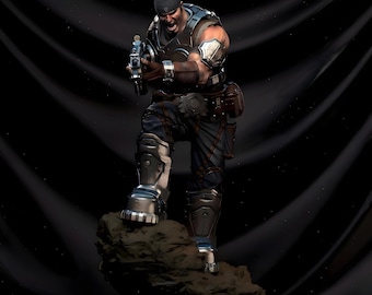 Armored Sci-Fi Soldier STL Figurine | Veteran Warrior Hero Model | Interstellar Guardian 3D Print Digital File Download Ready