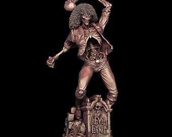 Figura de impresión 3D Stl de Undead Chaos Fiend / Modelo Stl de Punk Necro Fiend / Descarga digital de resina y FDM