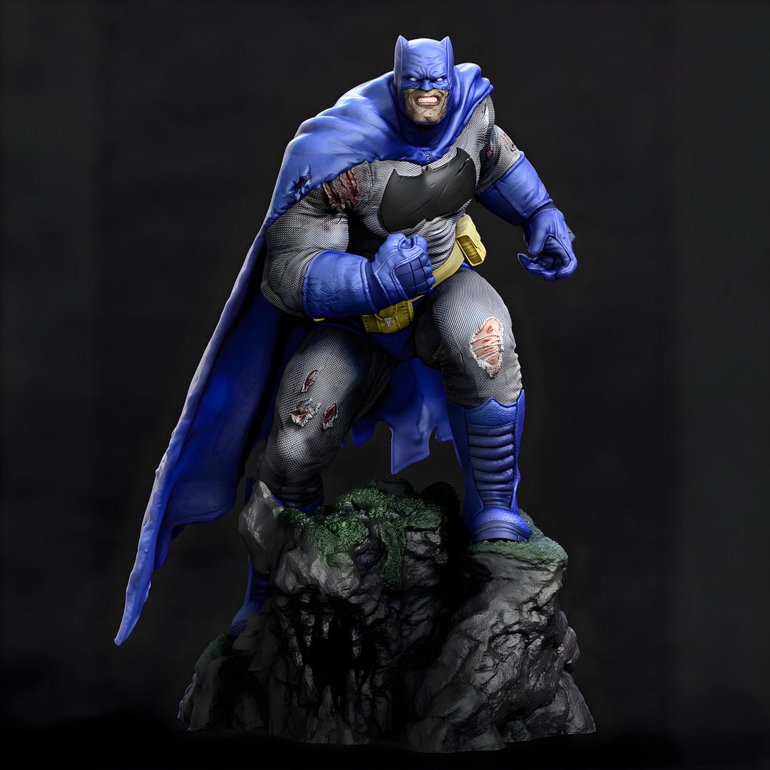 Giant Dark Vigilante STL Figurine | Stl Shadow Hero Model | 3D Print ...