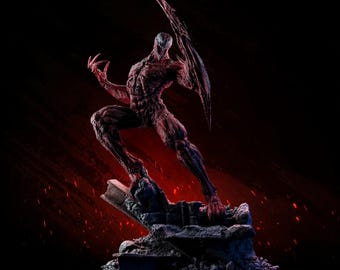 The Crimson Aberration STL Figurine | Stl Symbiotic Monster Model | 3D Print Figurine | Chaotic Tendril Beast Statue | Digital Download