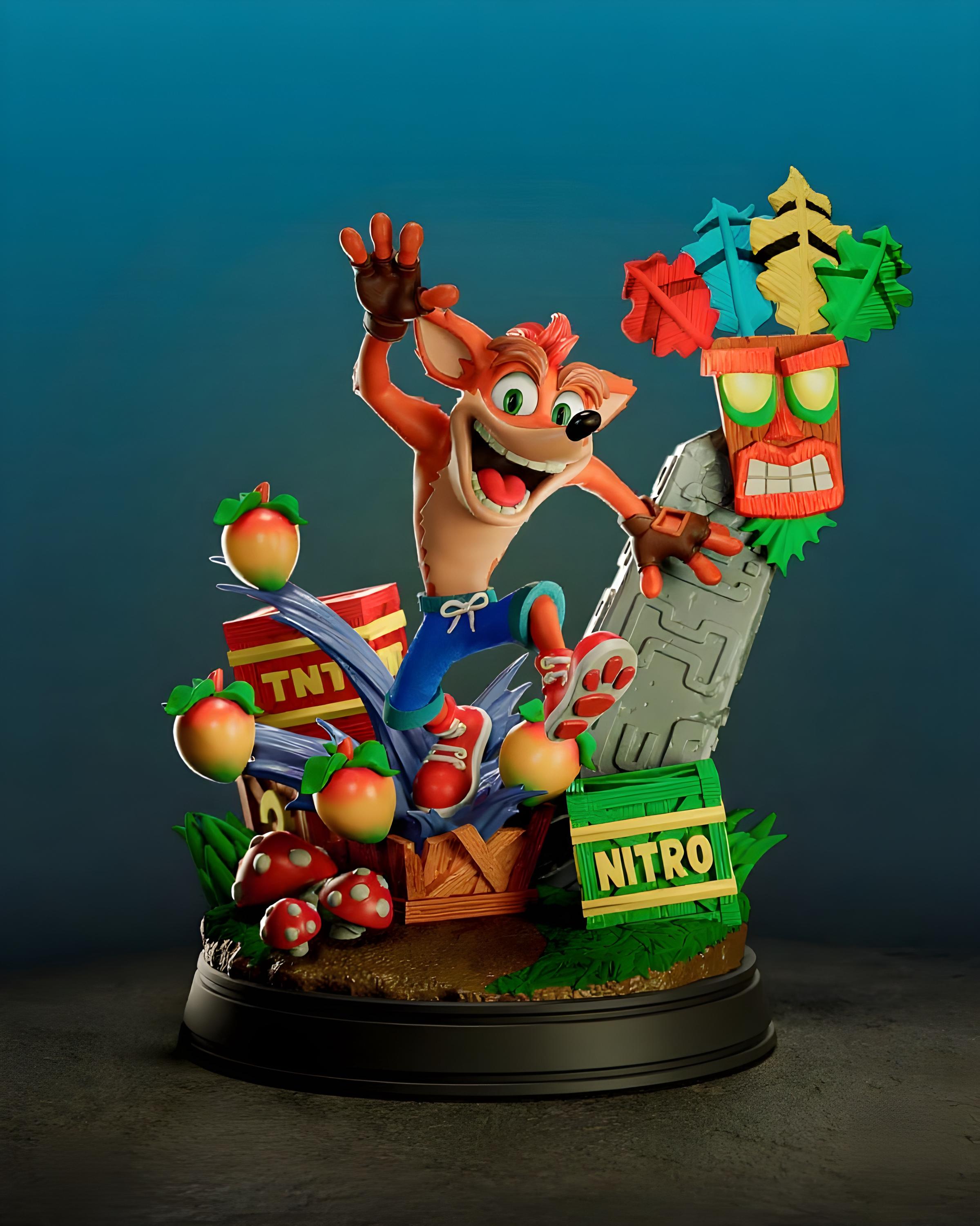 Crash bandicoot figure - Etsy 日本