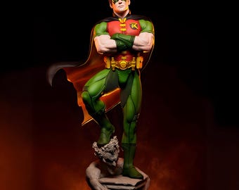 Masked Vigilante Sidekick STL: Agile Hero 3D Print Model (Digital Download)