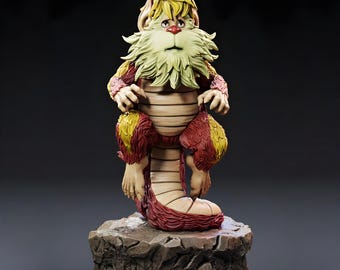 Figura STL de la Bestia Leal / Modelo STL de criatura fantástica / Figura para impresión 3D / Adorable escultura de guardián / Descarga digital de Snarf