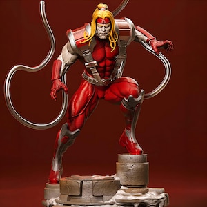 Omegra Venomstrike Stl | Bio-Thermal Enforcer Stl Figurka do druku 3D | Cyber Mutant Warrior Model Stl | Żywica i FDM do pobrania w formacie cyfrowym