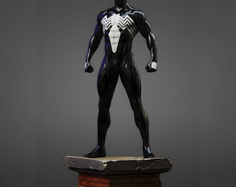 Symbiote Arachnid Monster STL Figurine | Alien Fusion Horror Creature Model | Venomous Spawn 3D Print Digital File Download Ready